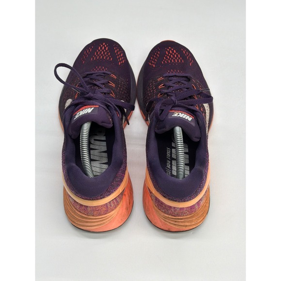 Nike Women LunarGlide 7 Running Shoes Purple Orange Athletic Sneakers 747356-500 - Picture 5 of 11